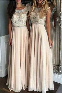 beaded chiffon charming long Bridesmaid Dresses, PD5032 | JLDressCA Top Bridesmaid Dresses, Beaded Bridesmaid Dress, Makeup Bride, Happy Model, Beaded Chiffon, Long Bridesmaid Dresses, Insta Wedding, Chiffon Bridesmaid, Photography Fashion