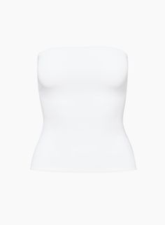 NEW CONTOUR TUBE TOP | Aritzia Aritzia Outfit, Feel Nothing, White Tube Top, Tank Bodysuit, Basic Fits, Nothing More, Sleeveless Bodysuit, Fashion Socks, Christmas Wishlist