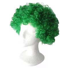 Product: Green Afro Wig Condition: Brand New In Package Description: Green Clown Wig / Afro Wig. One Size Fits Most Adults And Teens. Great For Halloween, Clown Costumes, 60s & 70s Retro Looks, St. Patricks Day And Photo Props! The Wig's Elastic Netting Is Stretchable To Fit Most Head Sizes. The Wig In The Image Has Been Teased. Before Use, Please Tease The Wig For Styling & Fuller Look. Halloween Clown Costumes, Green Afro, Clown Costumes, Clown Wig, Afro Wig, Halloween Clown, Retro Looks, Afro Wigs, Clown Costume