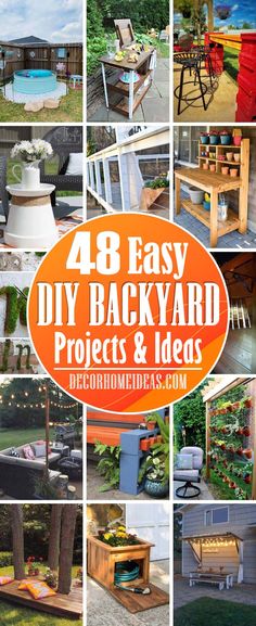 48 easy diy backyard projects and ideas