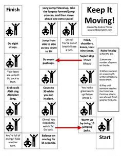 a sign that says keep it moving and shows how to do the same thing in different ways