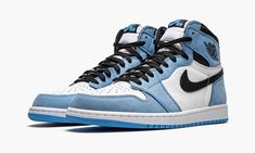 Psg, Jordan 1 High University Blue, Tenis Retro, Buty Jordan, Blue Jordans, College Days, Dr Shoes, Jordan 1 High Og, Nike Dunk High