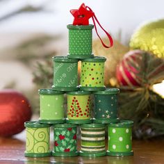 Free Beginner Craft Décor Pattern For HomeChances are you have some empty spools hanging around, as they're "too good to throw away." Turn on the creativity and make a clever holiday tree ornament. No sewing required!Material NotesDon’t forget to pick up the finishing touches for your project! Take a look at the list of supplies you’ll need that aren’t included in your kit. Kit does not include: 10 green fabric scraps, each 2" x 4" 1⁄8 yd fusible interfacing 11⁄4" red star button 1⁄4 yd ribbon, 1⁄4" wide Craft glue Green spray paint, suitable for plastic Christmas Stocking Tutorial, Wooden Spool Crafts, Christmas Sewing Patterns, Sewing Christmas Gifts, Spool Crafts, Meaningful Christmas, Beginner Crafts