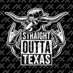 the logo for straight out texas