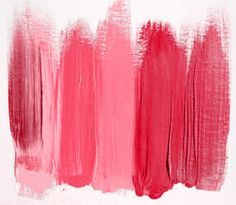 three different shades of pink paint on white paper