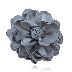 a large gray flower on a white background