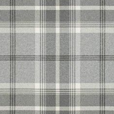 a gray and white plaid fabric