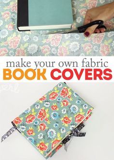 How to Make DIY Fabric Book Covers Diy Fabric Book, Egg Wreath, Fabric Book Covers, Book Cover Diy, Wreath Rustic, Bible Covers, Wash Cloth, Lace Table, Diy Journal