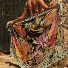 This Best-Seller Sarong Is Designed With Hand-Drawn Illustrations And Embellished With Tassels For A Finishing Touch. It Can Be Worn As A Skirt, A Dress, A Scarf, And So Many More Ways, Making It Our Most Versatile Piece! Tassel Details Best Seller Placement Print This Cover Up Is 64.9" X 41.3" / 165 Cm X 105 Cm Fashion 2025, Year 9, Placement Print, Sarong, A Skirt, Best Seller, Womens Swim, Tassels, Hand Drawn