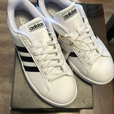 Adidas Grand Court Shoes.. Size 7 Adidas Grand Court, Shoes Adidas, Shoes Size 7, Shoes Color, Adidas Black, Court Shoes, Black Adidas, Adidas Shoes, Adidas Women