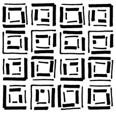 a black and white drawing of squares