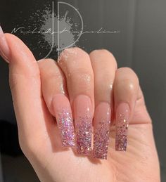 Ombre Nails Glitter, Drip Nails, Long Acrylic Nails Coffin, Long Square Acrylic Nails, Bling Acrylic Nails, Acrylic Nails Coffin Short, Pink Acrylic Nails, Square Acrylic Nails, Coffin Nails Designs