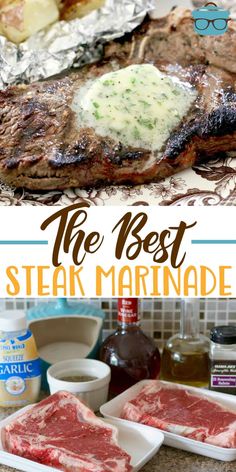 the best steak marinade recipe ever is so good and easy to make it's delicious