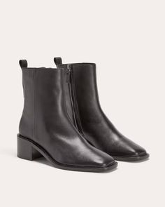 The City Boot Black – Everlane Flat Sneakers, Pull Tab, Boot Shoes Women, Black Boots, The City, Personal Style, Shoe Boots, Women Shoes, Zipper