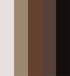 brown and black color palette with different shades