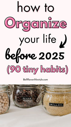 How to organize your life before 2025 - 90 tiny habits Elegant Habits, 2024 Habits, Habits To Change Your Life, Habits To Change, Small Habits, Organizing Your Life, Tiny Habit, Getting Organized At Home, Organization Lists