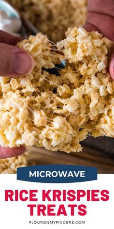 rice krispies treats are the perfect treat to eat for breakfast or desserts, and they're super easy to make