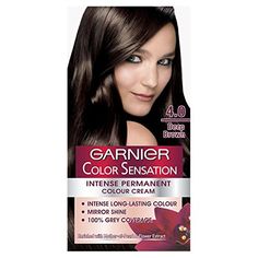 Dark Brown Hair Box Dye, Dark Brown Hair Dye Box At Home, Dark Brown Demi Permanent, Dark Brown Hair Garnier, Garnier Golden Brown, Garnier Color Sensation, Serum Hair, Hair Protein, Brown Hair Dye