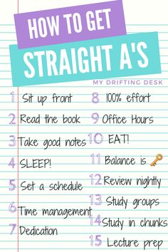 how to get straight as in writing