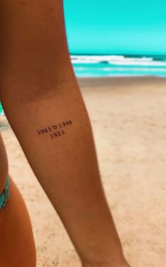 40 Tattoo Ideas with Meaning : Meaningful Years 2 Dates Tattoo, I Am Because You Were Tattoo, Family Of 4 Tattoo Ideas, Cute Meaningful Tattoos, 40 Tattoo, Cute Tattoos With Meaning, First Time Tattoos, Tattoo Ideas With Meaning, Rare Tattoos