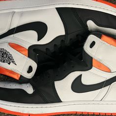 Air Jordan Retro Release White/Black/Electric Orange. Worn Once Like New, Private Closet Kept. My 2yr Stood On The Original Box Breaking Two Edges. Have No Need For Them. Listed Price Or Best Offer. Electric Orange, Air Jordan Retro, Air Jordan 1 Retro High Og, Air Jordan 1 Retro High, Air Jordans Retro, Air Jordan 1 Retro, Jordans For Men, Jordan 1 Retro High, Jordan 1 Retro