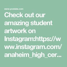 the words check out our amazing student artwork on instagram