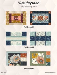 the pattern for well dressed quilts