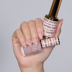 Perfect for creating a milky/sheer appearance, these gels are ideal for any occasion, offering a polished, understated style that complements every outfit! This duo set comes with both gel polish and regular polish. The bottle where you cannot see the color is the gel polish that needs a LED light to dry. The colored bottle is the regular polish that does not need a LED light and only needs to be air dried. Product Type: Sheer Size: 18mL TIP: Applying thick layers of gel color can result in an u Scented Hand Sanitizer, Sophisticated Nails, New Nail Trends, Nail Tip Designs, Band Nails, Dnd Gel Polish, Nail Drills, Nail Colour, Gel Art