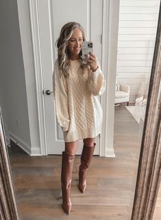 Shop our Influencers' top picks on Amazon Thanksgiving Outfit Sweater, Baby Shower Outfit For Guest, Fall Fashion Sweaters, Winter Maternity Outfits, Maternity Sweater Dress, Cute Thanksgiving Outfits, Shower Outfits, Mommy Outfits, Cute Maternity Outfits