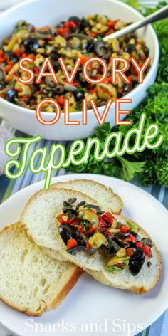 savory olive tappenade is an easy and delicious appetizer