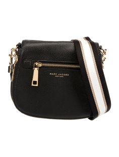 Leather Striped Crossbody Bag