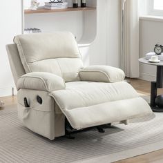 💕【Heated Massage Care】 This comfortable Mixoy recliner chair is designed with a heated massage function that provides a manual therapy-like experience for your back. Farmhouse Recliner, Farmhouse Recliner Chairs, Rocking Chair For Nursery, Small Recliner Chairs, Chair For Nursery, Small Recliners, Comfy Reading Chair, Manual Therapy, Lazy Chair