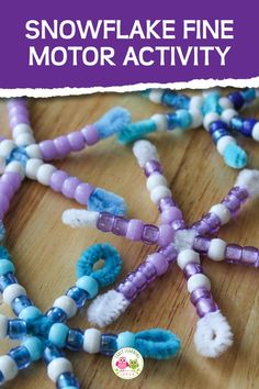 snowflake fine motor activity for kids