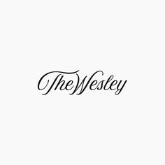 the westley logo is shown in black and white, with an old - fashioned font