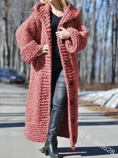 Buy More, SAVE More!

Autumn winter cardigan solid color medium length thick thread sweater sweater coat Knitted Coats, Hooded Sweater Coat, Pijamas Women, Mode Mantel, Long Knit Sweater, Loose Coats, Women Sweaters Winter, Long Sleeve Knitted Cardigan, Cardigan Sweater Coat