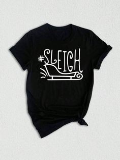 Introducing our Merry Season Sleigh Shirt, a perfect gift for the holiday season!  This Funny Christmas Tee is adorned with a delightful Christmas sleigh design, featuring Santa's sleigh and a festive hashtag: #xmassleigh.  Crafted with love and care, this Christmas Tee is the ideal choice for family gifting and spreading joy during the merry season. Whether it's for yourself or for a loved one, this shirt is sure to bring smiles and add a touch of holiday cheer to any outfit. Designed with atte Christmas Tee Shirt Ideas, Christmas Shirt Ideas, Holiday Shirt Ideas, Intricate Artwork, Christmas Wear, Christmas Tee Shirts, Fun Shirts, Santa's Sleigh, Cute Christmas Shirts