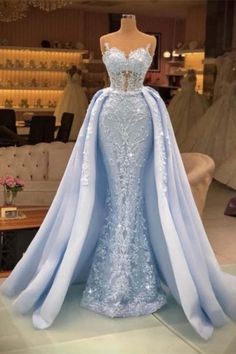 Chic Blue evening dresses long lace Prom dresses,PD22041 sold by MODDRESS on Storenvy Winter Wonderland Prom Dress, Lace Evening Dress Long, Gown Plus Size, Anime Clothes, Blue Mermaid, Prom Dress Inspiration, Pretty Prom Dresses, Mermaid Evening Dresses, Women Formals