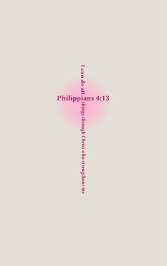 a cross with words written on it in pink and white, against a light gray background