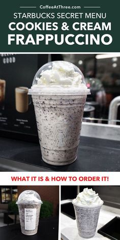 starbucks's cookies and cream frappuccino