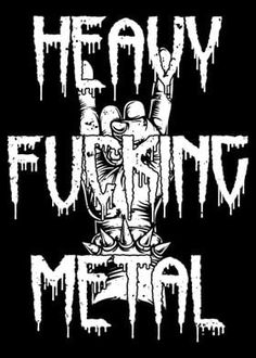 the logo for heavy fuming metal