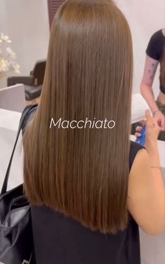 One Shade Hair Color, White Skin Hair Color Ideas, Light Brown Hair No Bleach, Light Brown Chocolate Hair, Machiatto Hair Color, Brown Global Hair Color, Maple Hair Color, Nut Brown Hair, Macchiato Hair Color