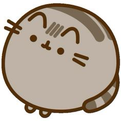 an image of a cartoon cat with eyes closed