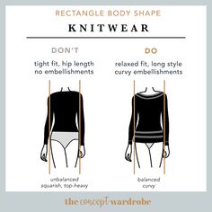 the correct body shape for knitwear