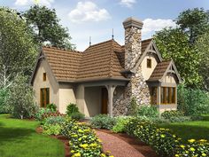 Storybook Homes Plans, English Cottage House Plans, Tudor Cottage, European Cottage, Floor Designs, Tiny House Plan, Cottage Style House Plans, Plans Architecture, A Small House