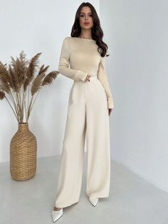 White Pants Women, Elegant Pant, Elegante Casual, Retro Mode, Womens Tights, Womens Dress Pants, Tall Women, Inspiration Mode