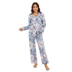 PRICES MAY VARY. ❤【Soft New Fabric】LYCY floral pajamas sets for women are made of the new fabric from milk fiber, which is super soft,stretchy and comfy, lightweight and breathable, anti-wrinkle and no pilling easily. Put on our comfortable womens pajamas sets, no matter where you are, you can be relaxed. ❤【Floral Design】 The women pajamas sets are inspired by plant and floral patterns. Soft pjs sets are saturated in rich watercolor. Classic lapel collar with buttons at the front for easy on and Button Down Pajamas, Soft Pjs, 27 Piece, Floral Pajama Set, Womens Pajama Shorts, Womens Pajamas, Women Pajamas, Pajamas Sets, Floral Pajamas