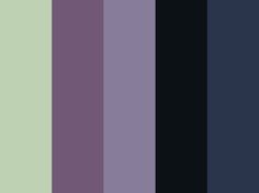 the color palette is purple and green