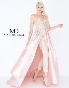 Jumpsuit With Detachable Skirt, Mac Duggal Prom Dresses, Mac Duggal Prom, Blush Prom Dress, Detachable Skirt, Mac Duggal Dresses, Prom Dress Stores, Stunning Gowns