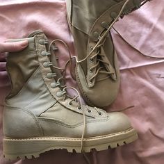 Super Fashionable High Top Military Esc Boots Worn By People Like Kanye West Etc. Size 5 But Runs A Little Big Like A 6. Never Worn Military Style Boots, Military Boots, Style Boots, Boots Brown, Military Style, Moto Boots, Military Fashion, Kanye West, Brown Boots