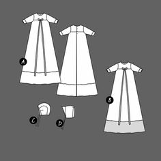 the sewing pattern shows how to make a dress